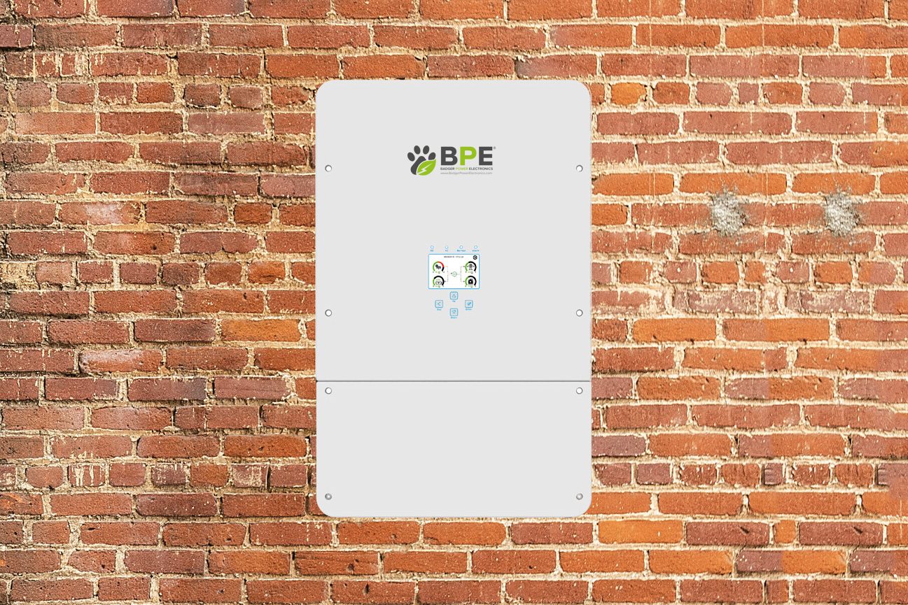 BPE Hybrid Inverter Brick wall